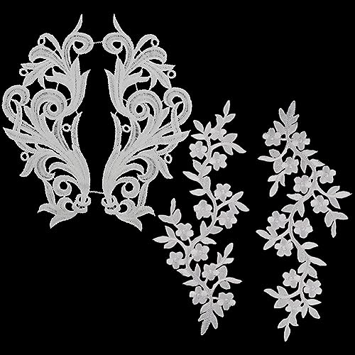GORGECRAFT 4 Paar 2 Stile Stickerei Blumenapplikation Weiß Zum Aufbügeln Beige Aufnäher Blütenblätter Spitze Stoffapplikationen Für DIY Nähen Basteln Hochzeit Kleidung Rucksäcke Verzierungen GORGECRAFT 4 Paar 2 Stile Stickerei Blumenapplikation Weiß Zum Aufbügeln Beige Aufnäher Blütenblätter Spitze Stoffapplikationen Für DIY Nähen Basteln Hochzeit Kleidung Rucksäcke Verzierungen von GORGECRAFT