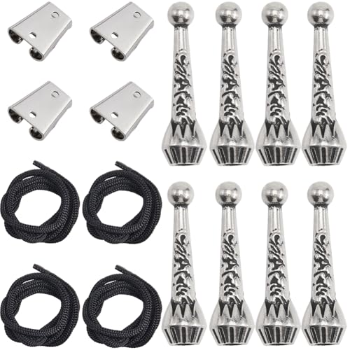 GORGECRAFT 4 Set Ersatz Endkappen Für Bolo Krawattenspitzen Bolo Krawatten Beschläge Aus Eisen Krawattenschnallen Zubehör Mit 8 Kordelenden Aus Legierung 4 Krawattenschiebeverschlüssen 4 Kordelspitzen GORGECRAFT 4 Set Ersatz Endkappen Für Bolo Krawattenspitzen Bolo Krawatten Beschläge Aus Eisen Krawattenschnallen Zubehör Mit 8 Kordelenden Aus Legierung 4 Krawattenschiebeverschlüssen 4 Kordelspitzen von GORGECRAFT