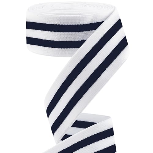 GORGECRAFT 4.3m 4cm Breites Gestreiftes Elastisches Band Flaches Dehnbares Nylon-Gurtband Näh- Und Strickband Zierband Für Heimwerker Taillenbänder Stirnbänder Kleidungsstücke Zubehör Weiß/Schwarz GORGECRAFT 4.3m 4cm Breites Gestreiftes Elastisches Band Flaches Dehnbares Nylon-Gurtband Näh- Und Strickband Zierband Für Heimwerker Taillenbänder Stirnbänder Kleidungsstücke Zubehör Weiß/Schwarz von GORGECRAFT