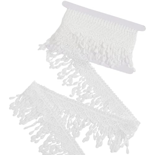 GORGECRAFT 4.57 m Quaste Spitzenbesatz Weiß Besticktes Band Stoff 8.5cm Breit Polyester Fransenbesatz Spitzenbesatz Applikation Für Lampenschirm Kleidung Kleider Kissen Vorhänge Dekoration DIY Nähen GORGECRAFT 4.57 m Quaste Spitzenbesatz Weiß Besticktes Band Stoff 8.5cm Breit Polyester Fransenbesatz Spitzenbesatz Applikation Für Lampenschirm Kleidung Kleider Kissen Vorhänge Dekoration DIY Nähen von GORGECRAFT