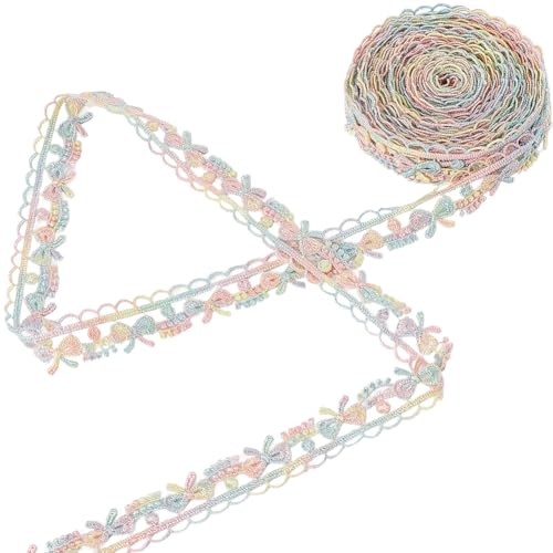 GORGECRAFT 4.6 m Bestickter Randbesatz Mit Schmetterlings Blumenmuster Zum Nähen 1.75cm Breites Jacquard Spitzenband Buntes Blumen Spitzenband Applikation Stoffdekoration Basteln Zum Nähen DIY Kleidun GORGECRAFT 4.6 m Bestickter Randbesatz Mit Schmetterlings Blumenmuster Zum Nähen 1.75cm Breites Jacquard Spitzenband Buntes Blumen Spitzenband Applikation Stoffdekoration Basteln Zum Nähen DIY Kleidun von GORGECRAFT