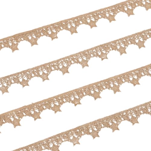 GORGECRAFT 4.6 m Goldener Spitzenbesatz In Venedig Form Metallisch Zum Basteln Stoffbesatz Stickerei Spitzenband Zum Nähen Häkelspitzenstoff Hochzeitsapplikation Für Heimwerker Basteln Nähen Geschenkv GORGECRAFT 4.6 m Goldener Spitzenbesatz In Venedig Form Metallisch Zum Basteln Stoffbesatz Stickerei Spitzenband Zum Nähen Häkelspitzenstoff Hochzeitsapplikation Für Heimwerker Basteln Nähen Geschenkv von GORGECRAFT
