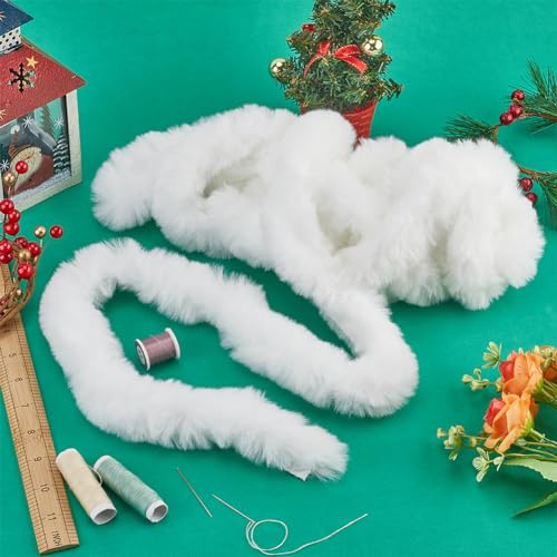 GORGECRAFT 4.8 m X 5cm Weihnachtsbesatz Aus Kunstpelzband Künstliches Kaninchenfell Weiße Flauschige Kunstpelzstreifen Nähen Besätze Pelziges Band Für Kostümzubehör Weihnachtsbaum Wickelgirlanden GORGECRAFT 4.8 m X 5cm Weihnachtsbesatz Aus Kunstpelzband Künstliches Kaninchenfell Weiße Flauschige Kunstpelzstreifen Nähen Besätze Pelziges Band Für Kostümzubehör Weihnachtsbaum Wickelgirlanden von GORGECRAFT