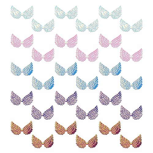 GORGECRAFT 40pcs Laser Angel Wings Stoff Geprägte Schillernde Flügel Patches Applique 5 Farben Mini Flügel Handwerk Für DIY Handwerk Dekoration Kleidung Ornament Liefert Hemden GORGECRAFT 40pcs Laser Angel Wings Stoff Geprägte Schillernde Flügel Patches Applique 5 Farben Mini Flügel Handwerk Für DIY Handwerk Dekoration Kleidung Ornament Liefert Hemden von GORGECRAFT