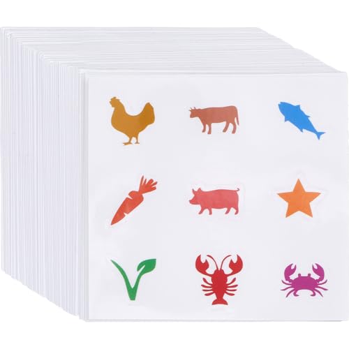 GORGECRAFT 450 Stück 0.8 Zoll Große Aufkleber Zur Auswahl von Hochzeitsmahlzeiten Bunte Auswahlindikatoraufkleber Catering Lebensmittel Huhn Rind Fisch Karotte Kuh Menüauswahlaufkleber Für Tischkarten GORGECRAFT 450 Stück 0.8 Zoll Große Aufkleber Zur Auswahl von Hochzeitsmahlzeiten Bunte Auswahlindikatoraufkleber Catering Lebensmittel Huhn Rind Fisch Karotte Kuh Menüauswahlaufkleber Für Tischkarten von GORGECRAFT