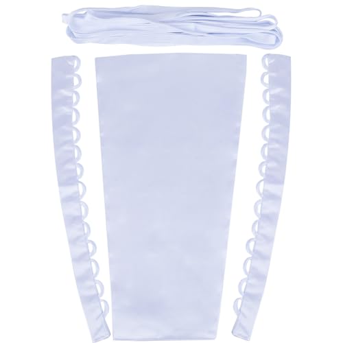 GORGECRAFT 4Stk/Set Satin-Korsett-Set Hochzeitskleid Reißverschluss-Ersatz Verstellbares Korsett-Rücken-Set Schnür-Satinband-Krawatten Für Formelles Abschlussballkleid Riemen Abendkleid Zubehör Weiß GORGECRAFT 4Stk/Set Satin-Korsett-Set Hochzeitskleid Reißverschluss-Ersatz Verstellbares Korsett-Rücken-Set Schnür-Satinband-Krawatten Für Formelles Abschlussballkleid Riemen Abendkleid Zubehör Weiß von GORGECRAFT