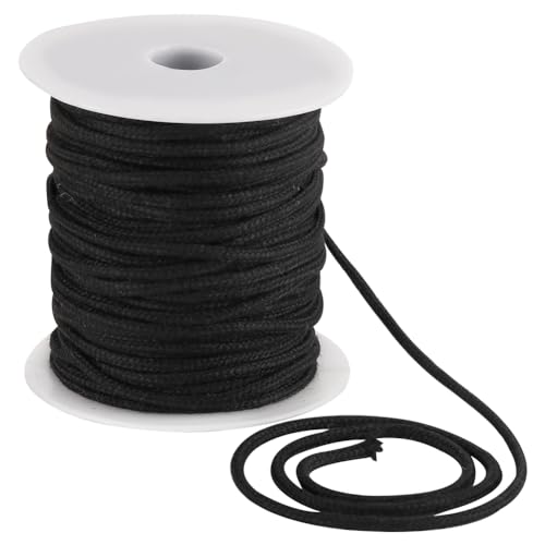 GORGECRAFT 4mm 30m Schwarzes Baumwollseil Weicher Kordelzug Ersatzseile Makramee Baumwollkeder Runder Baumwollfaden Mehrzweck Paspelkordel Für Taschen DIY Bastelprojekte Häkeln Aufhängen von Kleidung GORGECRAFT 4mm 30m Schwarzes Baumwollseil Weicher Kordelzug Ersatzseile Makramee Baumwollkeder Runder Baumwollfaden Mehrzweck Paspelkordel Für Taschen DIY Bastelprojekte Häkeln Aufhängen von Kleidung von GORGECRAFT
