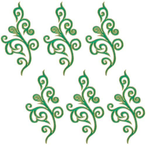 GORGECRAFT 5 Paar Blumen Stickerei Applikation Grün Metallisch Floral Boho Ethno Stil Zum Aufnähen Und Aufbügeln Kranz Patch Florale Bestickte Applikationen Für DIY Näharbeiten Basteln Hochzeitskleid GORGECRAFT 5 Paar Blumen Stickerei Applikation Grün Metallisch Floral Boho Ethno Stil Zum Aufnähen Und Aufbügeln Kranz Patch Florale Bestickte Applikationen Für DIY Näharbeiten Basteln Hochzeitskleid von GORGECRAFT