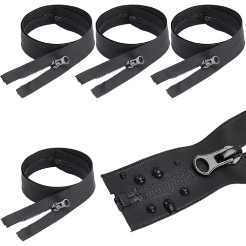 GORGECRAFT 5 Stück 1 m Nylon Reißverschluss Groß Schwarz Wasserdicht Strapazierfähig Trennspule Geformte Nähreißverschlüsse Ersatz Mit Abzieher Für Heimwerker Bastelarbeiten Mäntel Jacken Taschen Klei GORGECRAFT 5 Stück 1 m Nylon Reißverschluss Groß Schwarz Wasserdicht Strapazierfähig Trennspule Geformte Nähreißverschlüsse Ersatz Mit Abzieher Für Heimwerker Bastelarbeiten Mäntel Jacken Taschen Klei von GORGECRAFT