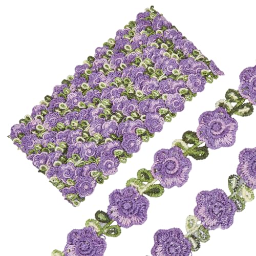 GORGECRAFT 5 Yard 0.8 Zoll Breit Lila Blumen-Spitzenbandbesatz Polyester-Spitzenkantenbesatz Blume Besticktes Venedig-Spitzenband Polsterbesatz Für Hochzeitsdekoration Applikationen Nähen GORGECRAFT 5 Yard 0.8 Zoll Breit Lila Blumen-Spitzenbandbesatz Polyester-Spitzenkantenbesatz Blume Besticktes Venedig-Spitzenband Polsterbesatz Für Hochzeitsdekoration Applikationen Nähen von GORGECRAFT