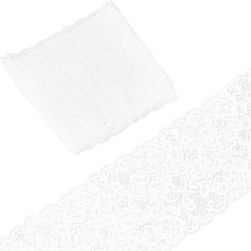 GORGECRAFT 5 Yards 11cm Weiße Elastische Spitzenborte Florales Spitzenband Bestickte Einfassung Stretch Tüllstoff Für Heimwerker Nähen Basteln Hochzeitskleid Verzierungen Blumensträuße Geschenkverpack GORGECRAFT 5 Yards 11cm Weiße Elastische Spitzenborte Florales Spitzenband Bestickte Einfassung Stretch Tüllstoff Für Heimwerker Nähen Basteln Hochzeitskleid Verzierungen Blumensträuße Geschenkverpack von GORGECRAFT