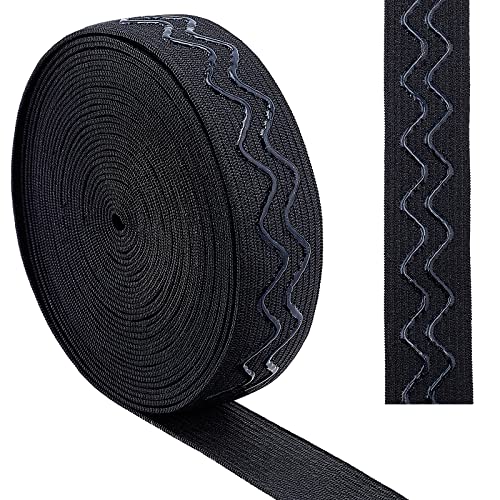 GORGECRAFT 5 Yards 20 mm Breites Rutschfestes Elastisches Band Wellensilikon Elastisches Greifband Stretchgummis Elastischer Gürtel Für Heimwerker Nähen Basteln Sporthosen Zubehör Schwarz GORGECRAFT 5 Yards 20 mm Breites Rutschfestes Elastisches Band Wellensilikon Elastisches Greifband Stretchgummis Elastischer Gürtel Für Heimwerker Nähen Basteln Sporthosen Zubehör Schwarz von GORGECRAFT