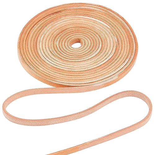 GORGECRAFT 5 m 3mm Dickes Echtlederband 6mm Breit Flaches Rindsleder-Lederband Naturleder-Flechtfäden Für Armbänder Halsketten Gürtel Stiefel Spitze Schmuckherstellung DIY-Handwerk Peru GORGECRAFT 5 m 3mm Dickes Echtlederband 6mm Breit Flaches Rindsleder-Lederband Naturleder-Flechtfäden Für Armbänder Halsketten Gürtel Stiefel Spitze Schmuckherstellung DIY-Handwerk Peru von GORGECRAFT