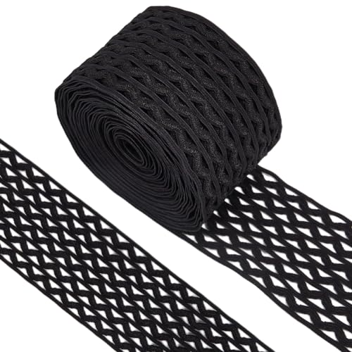 GORGECRAFT 5 m 6cm Breite Schwarze Gewellte Elastische Kordel Gestreiftes Gummiband Zackenlitzen Bund Flaches Dehnbares Gurtband Näh Und Strickband Besatzband Für Heimwerker Stirnbänder Taschen GORGECRAFT 5 m 6cm Breite Schwarze Gewellte Elastische Kordel Gestreiftes Gummiband Zackenlitzen Bund Flaches Dehnbares Gurtband Näh Und Strickband Besatzband Für Heimwerker Stirnbänder Taschen von GORGECRAFT