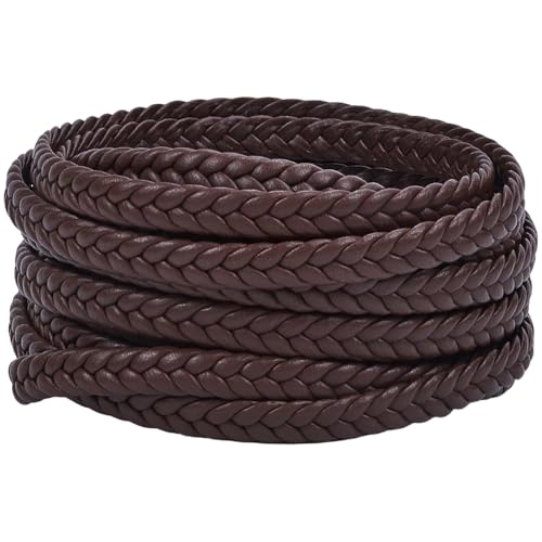 GORGECRAFT 5 m X 10mm Geflochtenes PU Lederband Bolo Krawattenschnur 3mm Dicke Kunstlederstreifen Kokosnussbraun Flaches Geflochtenes Kunstleder Seil Für Armbänder Halsketten Schmuckherstellung Werkze GORGECRAFT 5 m X 10mm Geflochtenes PU Lederband Bolo Krawattenschnur 3mm Dicke Kunstlederstreifen Kokosnussbraun Flaches Geflochtenes Kunstleder Seil Für Armbänder Halsketten Schmuckherstellung Werkze von GORGECRAFT