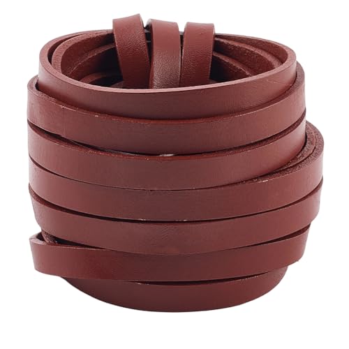 GORGECRAFT 5 m X 10mm Rindsleder Schnürstreifen Sattelbraun Flach Echtes Leder Schnur 3mm Dick Flechtfaden Seil Für Die Schmuckherstellung DIY Bastelarbeiten Geflochtene Armbänder Schlüsselanhänger GORGECRAFT 5 m X 10mm Rindsleder Schnürstreifen Sattelbraun Flach Echtes Leder Schnur 3mm Dick Flechtfaden Seil Für Die Schmuckherstellung DIY Bastelarbeiten Geflochtene Armbänder Schlüsselanhänger von GORGECRAFT