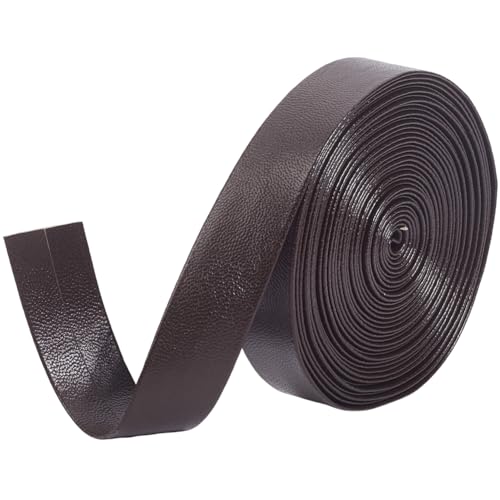 GORGECRAFT 5 m X 20mm Umklappbare Lederstreifen Kunstleder Besatzband 1mm Dickes Flaches Lederband Lammfellstruktur PU Kunstlederband Zum Selbernähen Säumen Basteln Kokosnuss Braun GORGECRAFT 5 m X 20mm Umklappbare Lederstreifen Kunstleder Besatzband 1mm Dickes Flaches Lederband Lammfellstruktur PU Kunstlederband Zum Selbernähen Säumen Basteln Kokosnuss Braun von GORGECRAFT