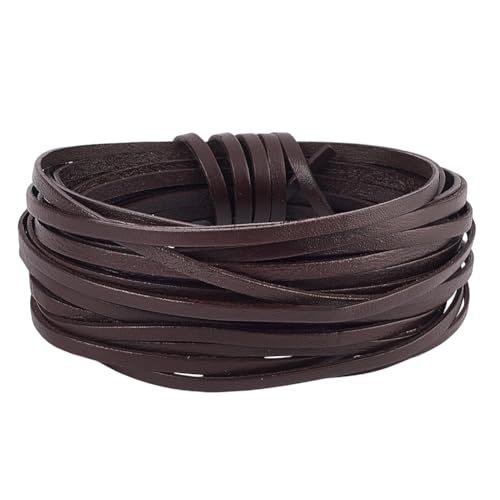 GORGECRAFT 5 m X 3mm Echtlederstreifen Flaches Lederband Rindslederband 1mm Dickes Lederband Kokosnussbraun Flechtfaden Seil Für Heimwerker Basteln Armbänder Halsketten Schmuckherstellung GORGECRAFT 5 m X 3mm Echtlederstreifen Flaches Lederband Rindslederband 1mm Dickes Lederband Kokosnussbraun Flechtfaden Seil Für Heimwerker Basteln Armbänder Halsketten Schmuckherstellung von GORGECRAFT