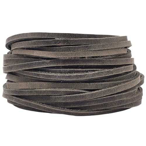 GORGECRAFT 5 m X 3mm X 2mm Echte Lederstreifen Flaches Lederband Graues Crazy Horse Rindsleder Schnur Seil Flechtfaden Für Bastelarbeiten Halsketten Armbänder Schlüsselanhänger Schlüsselbänder Schmuck GORGECRAFT 5 m X 3mm X 2mm Echte Lederstreifen Flaches Lederband Graues Crazy Horse Rindsleder Schnur Seil Flechtfaden Für Bastelarbeiten Halsketten Armbänder Schlüsselanhänger Schlüsselbänder Schmuck von GORGECRAFT