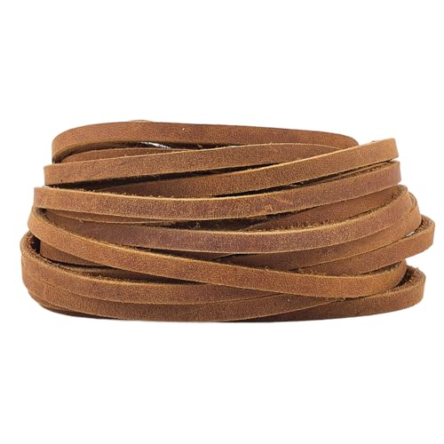 GORGECRAFT 5 m X 4mm Crazy Horse Lederstreifen Flaches Echtlederband 2mm Dickes Rindsleder Seil Flechtfaden Für Halsketten Armbänder Schlüsselanhänger Schmuckherstellung DIY Bastelarbeiten Dunkel Gold GORGECRAFT 5 m X 4mm Crazy Horse Lederstreifen Flaches Echtlederband 2mm Dickes Rindsleder Seil Flechtfaden Für Halsketten Armbänder Schlüsselanhänger Schmuckherstellung DIY Bastelarbeiten Dunkel Gold von GORGECRAFT