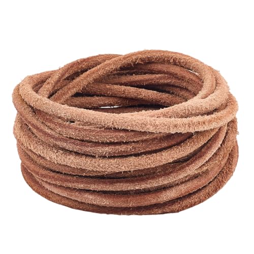 GORGECRAFT 5 m X 5.5mm Mattiertes Rindslederseil Echtes Lederband Rund Sienna Natürliches Yak Fell Flechtfäden Für Armbänder Halsketten Schlüsselanhänger Schnürsenkel Schmuckherstellung DIY Bastelarbe GORGECRAFT 5 m X 5.5mm Mattiertes Rindslederseil Echtes Lederband Rund Sienna Natürliches Yak Fell Flechtfäden Für Armbänder Halsketten Schlüsselanhänger Schnürsenkel Schmuckherstellung DIY Bastelarbe von GORGECRAFT