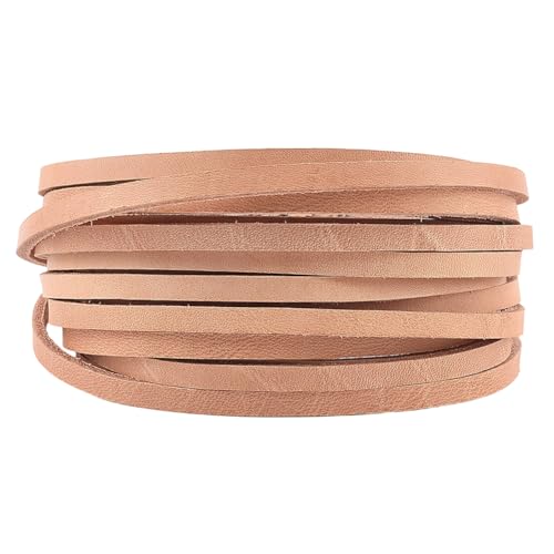 GORGECRAFT 5 m X 5mm Flaches Echtlederband 2mm Dickes Rindsleder Flechtgarn Seil Zum Basteln Für Halsketten Armbänder Schlüsselanhänger Schmuckherstellung Gürtel Schnürsenkel Rauchig GORGECRAFT 5 m X 5mm Flaches Echtlederband 2mm Dickes Rindsleder Flechtgarn Seil Zum Basteln Für Halsketten Armbänder Schlüsselanhänger Schmuckherstellung Gürtel Schnürsenkel Rauchig von GORGECRAFT