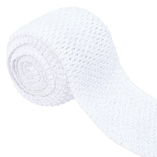 GORGECRAFT 5.5 Yards 4.41 Zoll Breites Elastisches Band Weißes Stretch-Polyester-Stoffband Häkel-Stirnband Für Zuhause Heimwerken Nähen Basteln Kleidungsstück Schleife Stretch Stricken Haarschmuck GORGECRAFT 5.5 Yards 4.41 Zoll Breites Elastisches Band Weißes Stretch-Polyester-Stoffband Häkel-Stirnband Für Zuhause Heimwerken Nähen Basteln Kleidungsstück Schleife Stretch Stricken Haarschmuck von GORGECRAFT