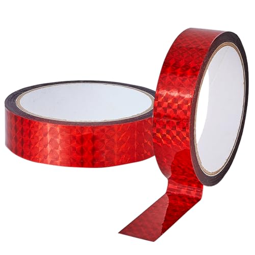 GORGECRAFT 50 m × 24mm Selbstklebendes Holografisches Reflektorband Rotes Prisma Klebeband Laser Glitzer Masking Dekor Klebeband Reflektierendes Bastelband Zum Fernhalten von Vögeln Bastelprojekte DIY GORGECRAFT 50 m × 24mm Selbstklebendes Holografisches Reflektorband Rotes Prisma Klebeband Laser Glitzer Masking Dekor Klebeband Reflektierendes Bastelband Zum Fernhalten von Vögeln Bastelprojekte DIY von GORGECRAFT