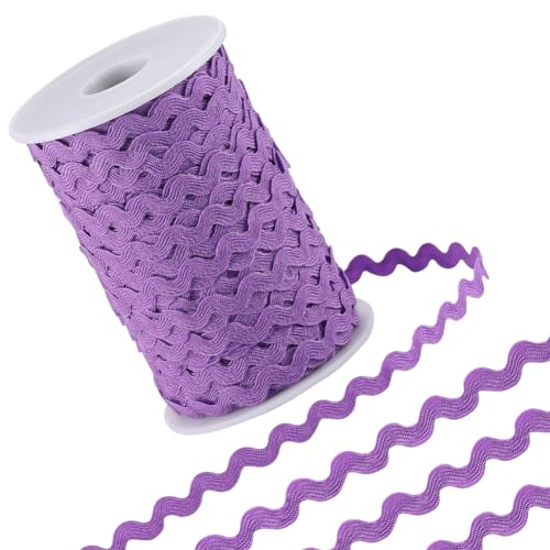GORGECRAFT 50m Wellenförmiger Fransenbesatz 5mm Breit RIC-Rac-Besatz Gewebter Geflochtener Stoff Gurtband Rand Spitzenfransenband Für Heimwerker Nähen Kleid Kleidung Verzierung Schleife Dekor Lila GORGECRAFT 50m Wellenförmiger Fransenbesatz 5mm Breit RIC-Rac-Besatz Gewebter Geflochtener Stoff Gurtband Rand Spitzenfransenband Für Heimwerker Nähen Kleid Kleidung Verzierung Schleife Dekor Lila von GORGECRAFT