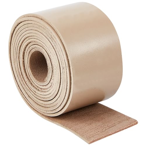 GORGECRAFT 50mm Breites Flaches Lederband 79" Lange Echtlederstreifen 2mm Dicke Rindslederschnur Flechtfaden Seil Für Gürtel Armbänder Halskette Schmuckherstellung DIY Werkzeugwerkstatt Bräune GORGECRAFT 50mm Breites Flaches Lederband 79" Lange Echtlederstreifen 2mm Dicke Rindslederschnur Flechtfaden Seil Für Gürtel Armbänder Halskette Schmuckherstellung DIY Werkzeugwerkstatt Bräune von GORGECRAFT