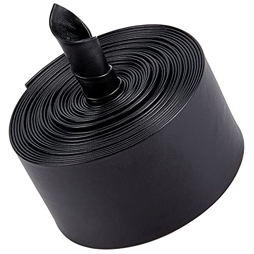 GORGECRAFT 5m 50mm Breites Lederbesatzband Umklappbare Lederstreifen Kunstlederband Schnur Aus Schwarzem Genarbtem Litschi-Imitat Flaches Lederband Für Heimwerker Nähen Säumen Kunsthandwerk Schmuck GORGECRAFT 5m 50mm Breites Lederbesatzband Umklappbare Lederstreifen Kunstlederband Schnur Aus Schwarzem Genarbtem Litschi-Imitat Flaches Lederband Für Heimwerker Nähen Säumen Kunsthandwerk Schmuck von GORGECRAFT