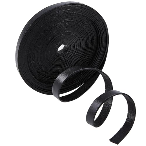 GORGECRAFT 5m Echte Lederstreifen 8mm Breit Flaches Lederband 1mm Dick Schwarzes Lederband Rindslederschnur Flechtfaden Seil Für Armbänder Halsketten Schmuckherstellung Gürtel DIY-Bastelwerkstatt GORGECRAFT 5m Echte Lederstreifen 8mm Breit Flaches Lederband 1mm Dick Schwarzes Lederband Rindslederschnur Flechtfaden Seil Für Armbänder Halsketten Schmuckherstellung Gürtel DIY-Bastelwerkstatt von GORGECRAFT