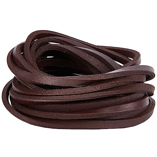 GORGECRAFT 5m Echtes Lederschnur 7mm Breit Flaches Kokosnussbraunes Lederband 4mm Dick Glänzende Flechtlederstreifen Perlenfäden Für Die Herstellung von DIY-Kunsthandwerk Schmuck Stiefelschnürsenkeln GORGECRAFT 5m Echtes Lederschnur 7mm Breit Flaches Kokosnussbraunes Lederband 4mm Dick Glänzende Flechtlederstreifen Perlenfäden Für Die Herstellung von DIY-Kunsthandwerk Schmuck Stiefelschnürsenkeln von GORGECRAFT