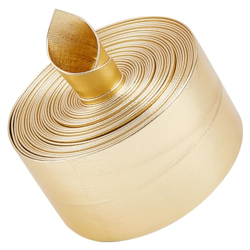 GORGECRAFT 5m Goldfarbene Metallic-Lederbänder 40mm Breit Flach Glänzend PU-Lederstreifen Glänzendes Leder Spitzenabstreifer Perlenschnur Doppelseitiges Lederzubehör Kunstkordel Zum Basteln Schmuck GORGECRAFT 5m Goldfarbene Metallic-Lederbänder 40mm Breit Flach Glänzend PU-Lederstreifen Glänzendes Leder Spitzenabstreifer Perlenschnur Doppelseitiges Lederzubehör Kunstkordel Zum Basteln Schmuck von GORGECRAFT