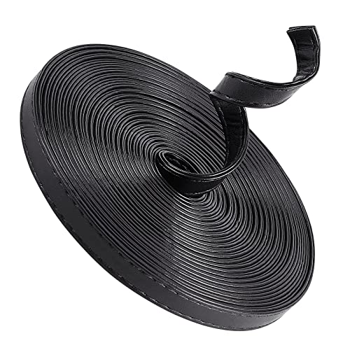 GORGECRAFT 5m Lange Doppelseitige Lederstreifen 10mm Breit Schultertasche Lederriemen Rolle Schwarze Glatte Lederschnur Flache Kordel Für Heimwerkerarbeiten Griffe Haustierhalsbänder Traktionsseile GORGECRAFT 5m Lange Doppelseitige Lederstreifen 10mm Breit Schultertasche Lederriemen Rolle Schwarze Glatte Lederschnur Flache Kordel Für Heimwerkerarbeiten Griffe Haustierhalsbänder Traktionsseile von GORGECRAFT