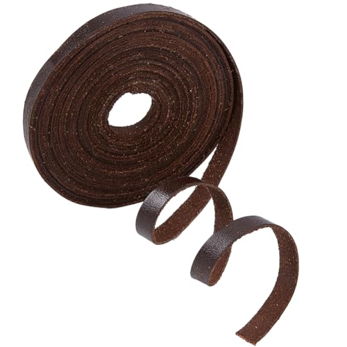 GORGECRAFT 5m Lederbandstreifen 8mm Breit Flaches Lederband Echtlederschnur Natürliches Rindsleder Flechtfäden Seil Für Armbänder Halsketten Schmuckherstellung Heimwerkerhandwerk Kaffee GORGECRAFT 5m Lederbandstreifen 8mm Breit Flaches Lederband Echtlederschnur Natürliches Rindsleder Flechtfäden Seil Für Armbänder Halsketten Schmuckherstellung Heimwerkerhandwerk Kaffee von GORGECRAFT