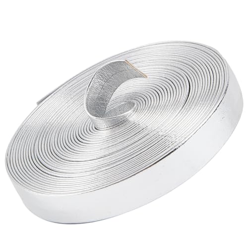 GORGECRAFT 5m Metallische Lederriemen 12mm Breit Silberfarbenes Glänzendes Flaches Lederband Glänzendes PU-Leder Spitzenabstreifer Perlenschnur Band Basteln Doppelseitiges Kunstzubehör Herstellung GORGECRAFT 5m Metallische Lederriemen 12mm Breit Silberfarbenes Glänzendes Flaches Lederband Glänzendes PU-Leder Spitzenabstreifer Perlenschnur Band Basteln Doppelseitiges Kunstzubehör Herstellung von GORGECRAFT
