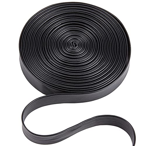 GORGECRAFT 5m Umklappbare Lederstreifen Kunstlederband 15mm Breit Lederbesatzband Schwarzes Genarbtes Litschi-Imitat Aus Flachem Leder Kordelschnur Für Heimwerker Nähen Nähen Schmuckherstellung GORGECRAFT 5m Umklappbare Lederstreifen Kunstlederband 15mm Breit Lederbesatzband Schwarzes Genarbtes Litschi-Imitat Aus Flachem Leder Kordelschnur Für Heimwerker Nähen Nähen Schmuckherstellung von GORGECRAFT