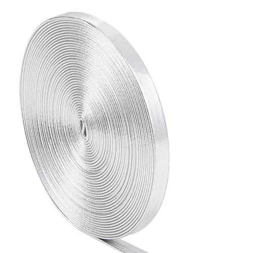 GORGECRAFT 5m X 6mm Flache Metallische Lederbänder Glänzendes Lederband Glänzendes Silbernes PU-Leder Spitzenstreifen Perlenschnur Bastelband Doppelseitiges Kunstzubehör Kordel von Bastelkissen GORGECRAFT 5m X 6mm Flache Metallische Lederbänder Glänzendes Lederband Glänzendes Silbernes PU-Leder Spitzenstreifen Perlenschnur Bastelband Doppelseitiges Kunstzubehör Kordel von Bastelkissen von GORGECRAFT