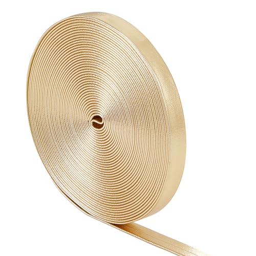 GORGECRAFT 5m X 7mm Flache Metallische Lederbänder Glänzende Lederschnur Glänzender PU-Leder-Spitzenstreifen Perlenschnur Bastelband Doppelseitiges Kunstzubehör Kordel Zur Herstellung von Bastel Gold GORGECRAFT 5m X 7mm Flache Metallische Lederbänder Glänzende Lederschnur Glänzender PU-Leder-Spitzenstreifen Perlenschnur Bastelband Doppelseitiges Kunstzubehör Kordel Zur Herstellung von Bastel Gold von GORGECRAFT