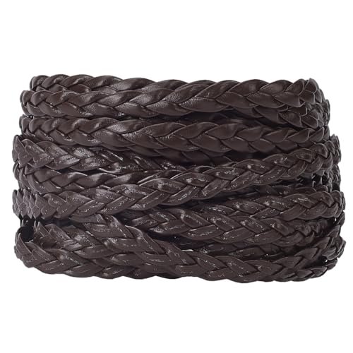 GORGECRAFT 5m X 7mm Flaches Lederband Geflochtene Lederschnur 2mm Dick Gefalteter Kunstleder-Seilfaden Für DIY Flechten Basteln Armbänder Fußkettchen Halsreifen Halsketten Kokosnuss Braun GORGECRAFT 5m X 7mm Flaches Lederband Geflochtene Lederschnur 2mm Dick Gefalteter Kunstleder-Seilfaden Für DIY Flechten Basteln Armbänder Fußkettchen Halsreifen Halsketten Kokosnuss Braun von GORGECRAFT