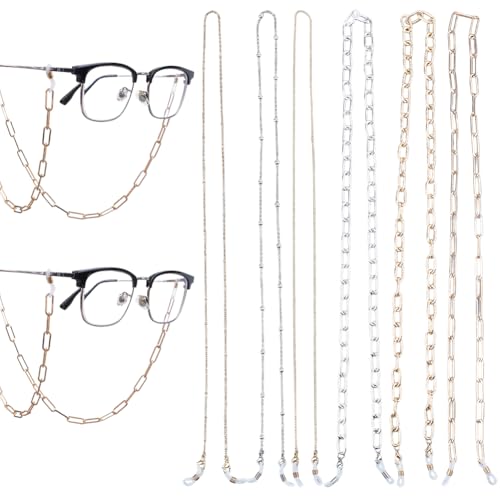 GORGECRAFT 6 Stück 6 Stile Metall Brillenkette 76,2 cm Anti-Verlust Brille Büroklammer Gliederkette Halskette Halter Aluminiumschnur Brillenhalter Lanyard mit Clip für Männer Frauen Erwachsene GORGECRAFT 6 Stück 6 Stile Metall Brillenkette 76,2 cm Anti-Verlust Brille Büroklammer Gliederkette Halskette Halter Aluminiumschnur Brillenhalter Lanyard mit Clip für Männer Frauen Erwachsene von GORGECRAFT