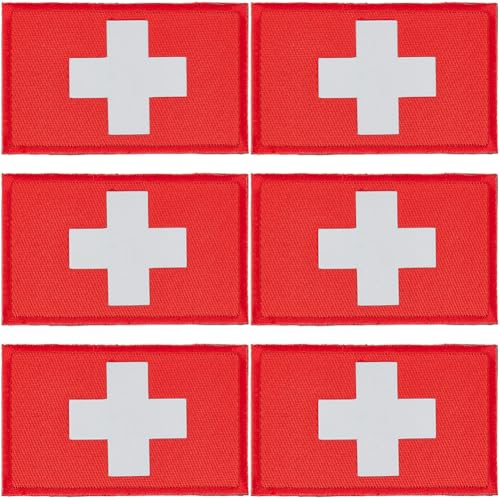 GORGECRAFT 6 Stück Reflektierender Kreuz Aufnäher Mit Klettverschluss Molle Erste Hilfe Aufnäher Rotes Nylon Moral Kreuz Muster Aufnäher Für Rucksack Tasche Hut Kleidung Jacken Uniform Dekorative GORGECRAFT 6 Stück Reflektierender Kreuz Aufnäher Mit Klettverschluss Molle Erste Hilfe Aufnäher Rotes Nylon Moral Kreuz Muster Aufnäher Für Rucksack Tasche Hut Kleidung Jacken Uniform Dekorative von GORGECRAFT