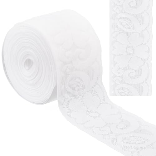 GORGECRAFT 6.25m Dehnbares Spitzenband 5.5cm Breit rutschfest Blumenmuster Elastisches Nähen Spitzenbesatz Kantenbesatz Für Stirnbänder Strumpfbänder Zuhause Dekoration Geschenkverpackungen Weiß GORGECRAFT 6.25m Dehnbares Spitzenband 5.5cm Breit rutschfest Blumenmuster Elastisches Nähen Spitzenbesatz Kantenbesatz Für Stirnbänder Strumpfbänder Zuhause Dekoration Geschenkverpackungen Weiß von GORGECRAFT