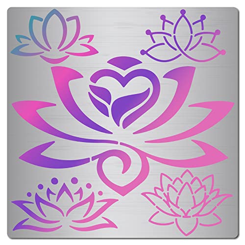 GORGECRAFT 6.3-Zoll-Lotus-Metallschablone Wiederverwendbare Blumen-Yoga-Vorlagen Edelstahl-Blumenmal-Journal-Werkzeug Zum Malen Auf Holzwänden Holzverbrennung Brandmalerei Und Gravur Scrapbooking GORGECRAFT 6.3-Zoll-Lotus-Metallschablone Wiederverwendbare Blumen-Yoga-Vorlagen Edelstahl-Blumenmal-Journal-Werkzeug Zum Malen Auf Holzwänden Holzverbrennung Brandmalerei Und Gravur Scrapbooking von GORGECRAFT