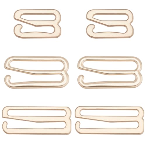 GORGECRAFT 60Stk 3 Größen Metall-BH-Trägerhaken Goldlegierung Badeanzug-Clips Ersatz Verstellbarer Schiebehakenverschluss Für Badeanzug-Oberteile Dessous Bikini Neckholder Kleid Nähen 24mm 19mm 11 mm GORGECRAFT 60Stk 3 Größen Metall-BH-Trägerhaken Goldlegierung Badeanzug-Clips Ersatz Verstellbarer Schiebehakenverschluss Für Badeanzug-Oberteile Dessous Bikini Neckholder Kleid Nähen 24mm 19mm 11 mm von GORGECRAFT