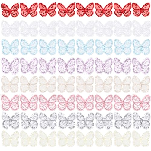 GORGECRAFT 64Stk 8 Farben Schmetterling Spitzenbesatz Stickerei Schmetterlinge Applikationen Nähen Eisen Auf Patch Organza Patches Nähen Stoffverzierungen Für Hochzeit Braut Haar Kleidung Kleid Dekor GORGECRAFT 64Stk 8 Farben Schmetterling Spitzenbesatz Stickerei Schmetterlinge Applikationen Nähen Eisen Auf Patch Organza Patches Nähen Stoffverzierungen Für Hochzeit Braut Haar Kleidung Kleid Dekor von GORGECRAFT