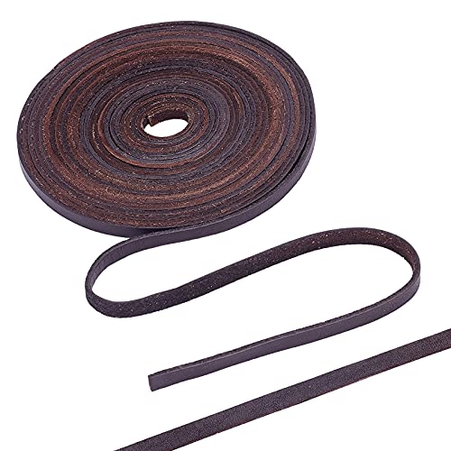 GORGECRAFT 6mm Dunkelbraune Flache Lederschnur Lederschnur Vollkornschnur Spitze Rindslederstreifen Für Schmuckherstellung DIY Bastelprojekte Gürtel Schlüsselanhänger 5.5 Yards GORGECRAFT 6mm Dunkelbraune Flache Lederschnur Lederschnur Vollkornschnur Spitze Rindslederstreifen Für Schmuckherstellung DIY Bastelprojekte Gürtel Schlüsselanhänger 5.5 Yards von GORGECRAFT