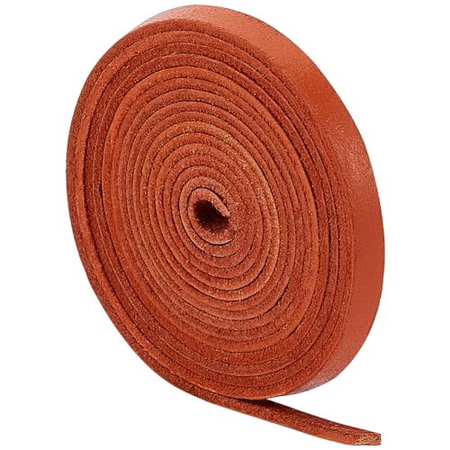 GORGECRAFT 6mm X 2m Echtlederschnur Flaches Lederband 2mm Dick Rindslederstreifen Riemen Flechtfaden Seil Für Armbänder Halskette Schmuckherstellung Gürtel Stiefel Spitze DIY-Handwerk Sattelbraun GORGECRAFT 6mm X 2m Echtlederschnur Flaches Lederband 2mm Dick Rindslederstreifen Riemen Flechtfaden Seil Für Armbänder Halskette Schmuckherstellung Gürtel Stiefel Spitze DIY-Handwerk Sattelbraun von GORGECRAFT