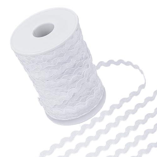 GORGECRAFT 75 m X 5mm Weiße Zackenlitzen Borte Gewelltes Biegeband Ric Rac Fransenbesatz Gewelltes Polyester Gurtband Zickzack Kante Zopfbesatz Zum Nähen Basteln Geschenkverpackung Schleifenherstellun GORGECRAFT 75 m X 5mm Weiße Zackenlitzen Borte Gewelltes Biegeband Ric Rac Fransenbesatz Gewelltes Polyester Gurtband Zickzack Kante Zopfbesatz Zum Nähen Basteln Geschenkverpackung Schleifenherstellun von GORGECRAFT